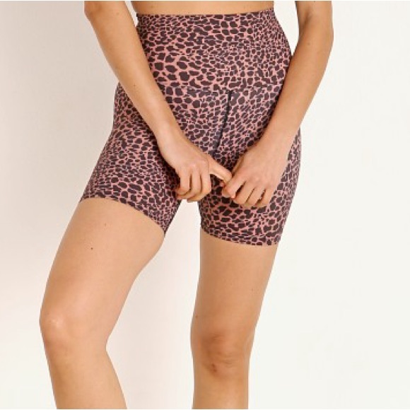 Beach Riot Pants - Beach Riot Bike Short Leopard Size XS